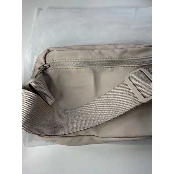 Tan Nylon Belt‎ Bag Pink Crown Graphic Crossbody Fanny Pack Y2K Princess NWOT - Image 4