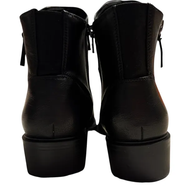 Baretraps Alona Black Ankle Boots Womens 8M Low Block Heel Booties BTF24-11190 - Image 7