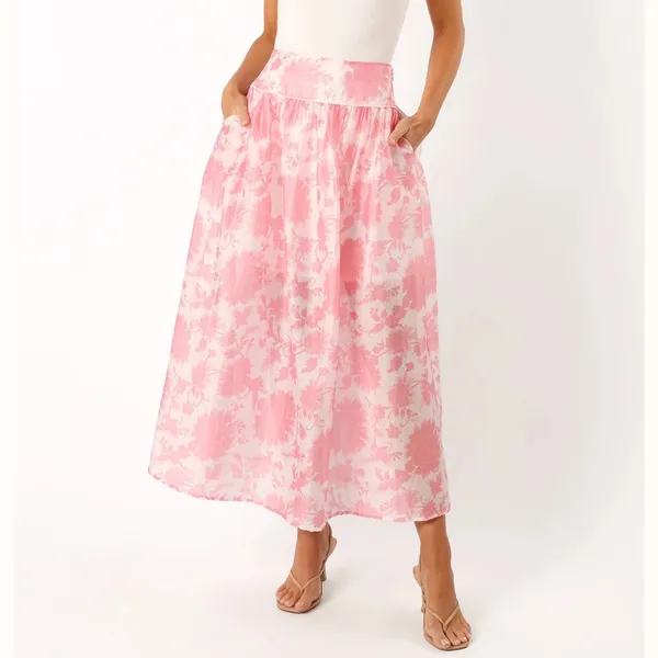 Petal & Pup Pink Floral Skirt - Image 2