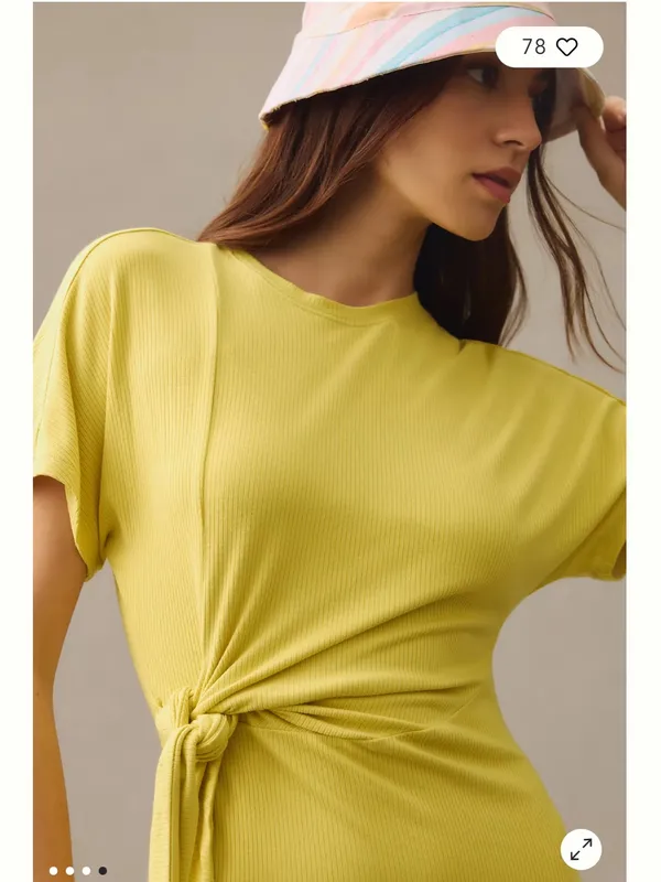 Daily Practice by Anthropologie Nico Tie-Waist Dress medium nwt - Image 3
