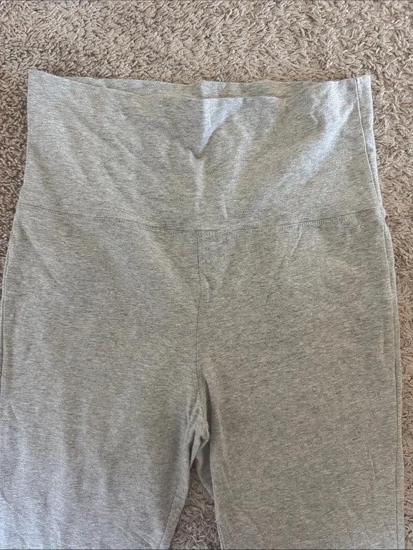 Active USA Light Heather Gray Flare Leggings / B31 - Image 2
