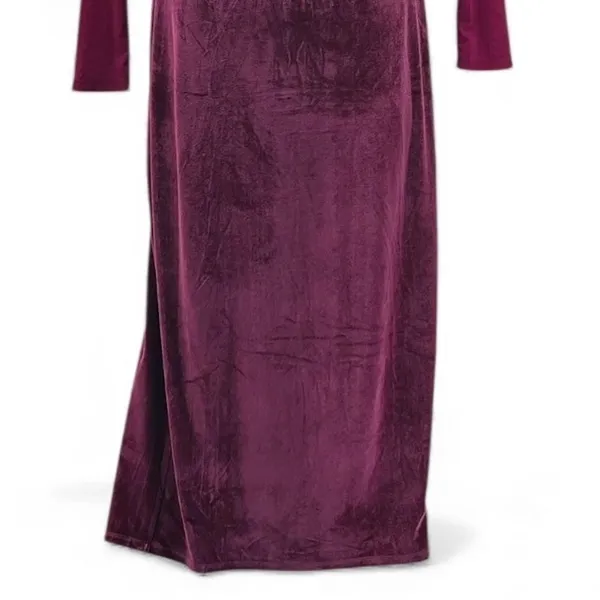 Velvet Maxi Holiday Dress‎ Red Large - Image 4