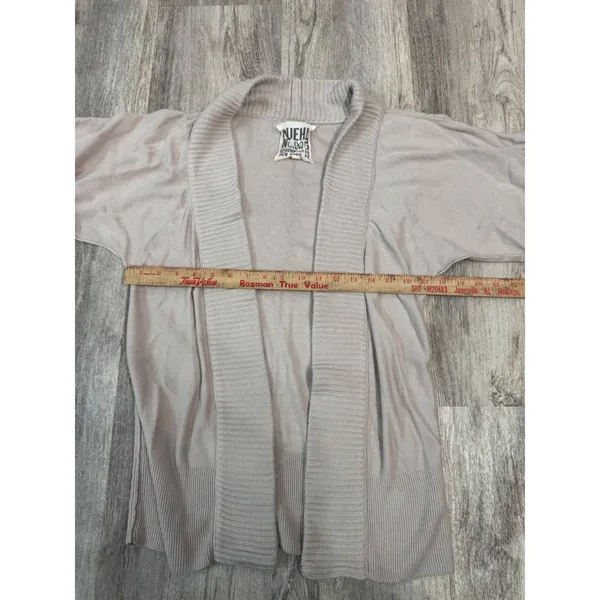 Ruehl No 925 Greenwich St New York Kimono Cardigan Light‎ Gray Size S - Image 5