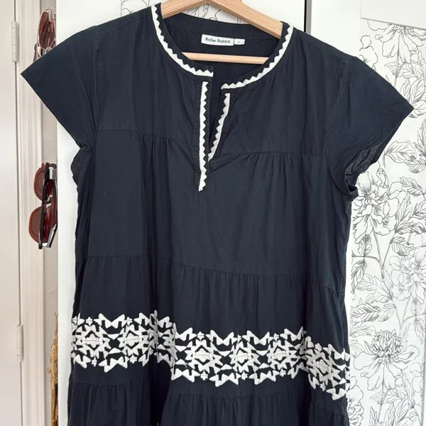 Roller Rabbit Pamela embroidered tiered dress - Image 3