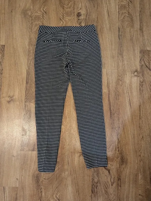 Express Dress Pants, Size 2R, Black & White Check Pattern - Image 3