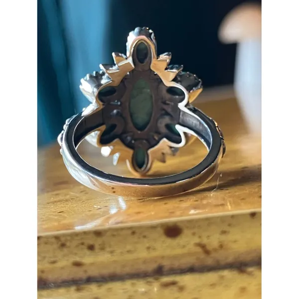 Royston Turquoise Sterling Silver Ring Size 7 Blue - Image 4