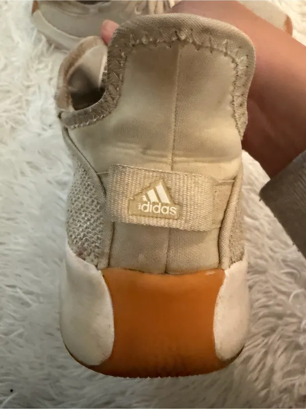Adidas Cloudfoam Knit Sneakers Beige Gum Sole Women's US 9.5 - Image 3