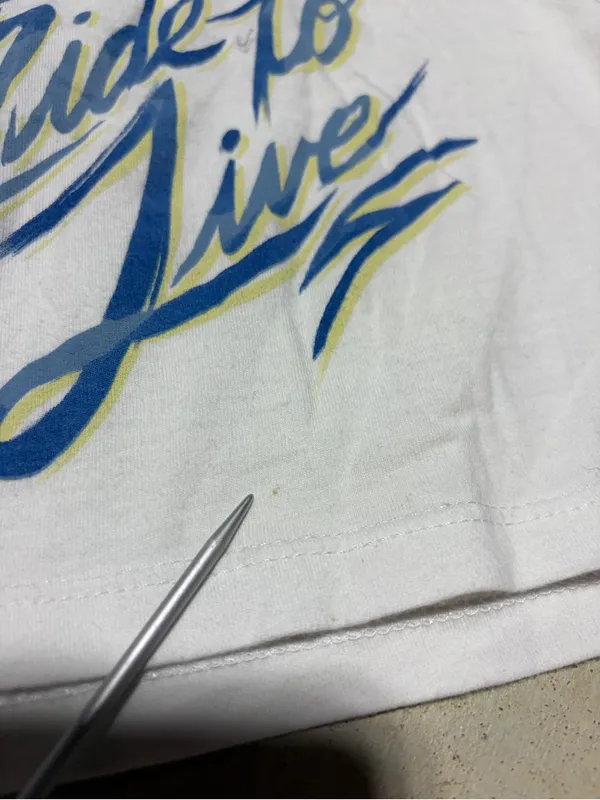 Harley Davidson White Graphic V-Neck Tee ride to Live XS Florida - Image 4