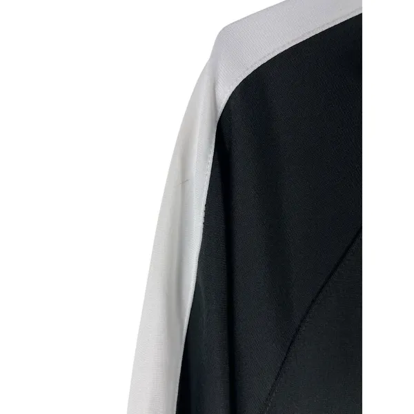 VTG Nike Black White 90s Y2K Track Zip Up Jacket L - Image 3
