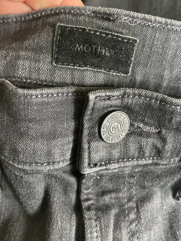 Mother Denim Black High Waisted Rider Ankle In Not Guilty Size 26 - Image 7