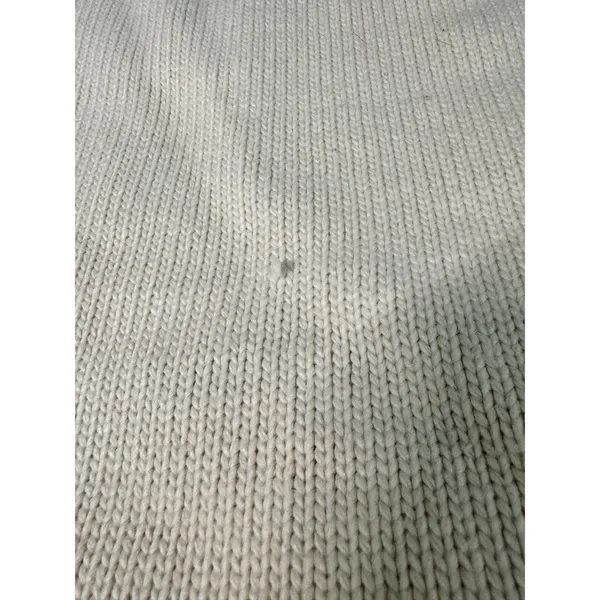 ZARA Cream Knit Cardigan Jacket Pearl Rhinestone Buttons 4 Pocket M - Image 6