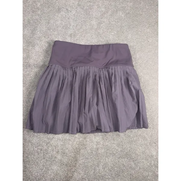 Quince Women Court Sport Pleated Tennis‎ Mini Skirt Moonlit Gray Xs - Image 5
