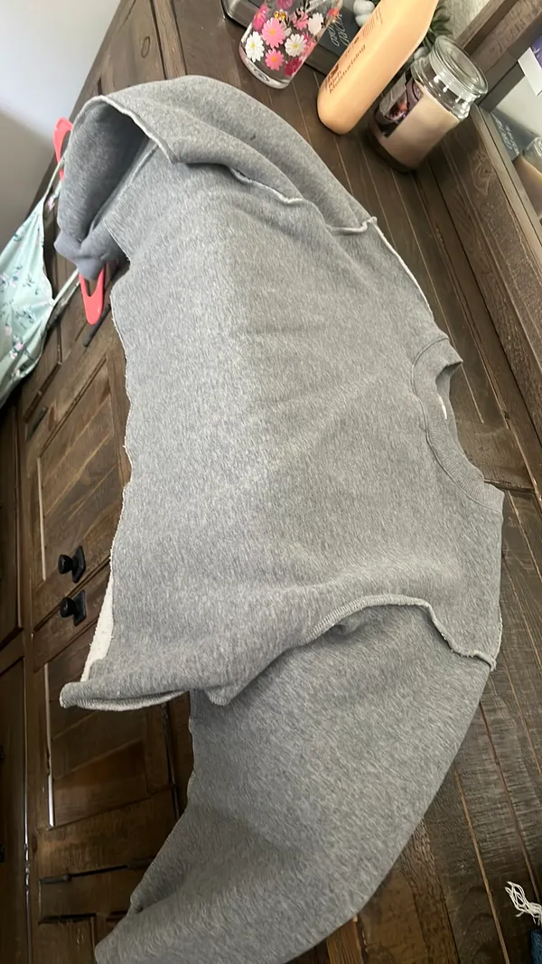 Cropped Sweater Gray Size M - Image 2