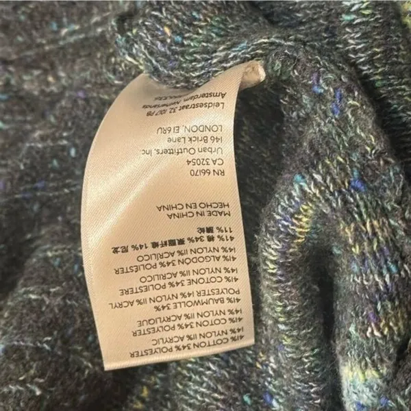 Anthropologie Daily Practice Colorful Turtleneck Sweater Dress‎ Cozy Feminine XL - Image 7