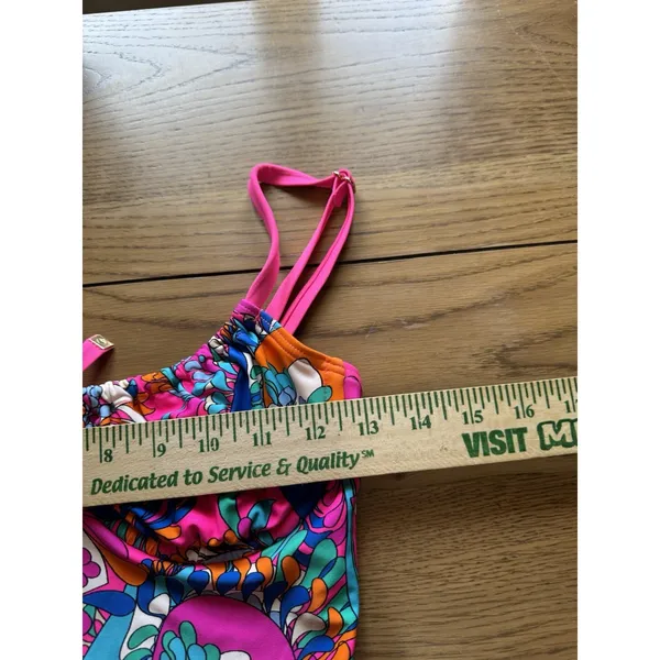 Kate Spade New York Swimsuit 1 Piece Tie Front Sz Small Beach Vacation‎ Hawaiian - Image 5