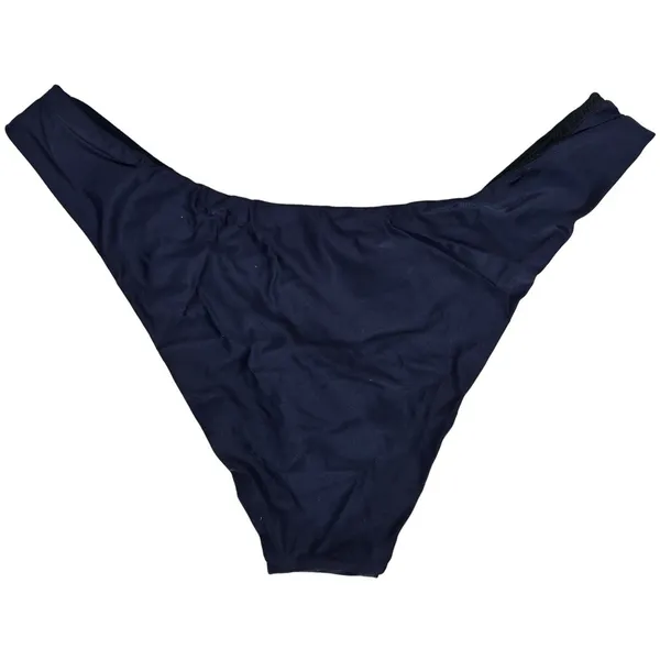 J. Crew Curved-waist cheeky bikini bottom in Navy‎ M NWT - Image 2