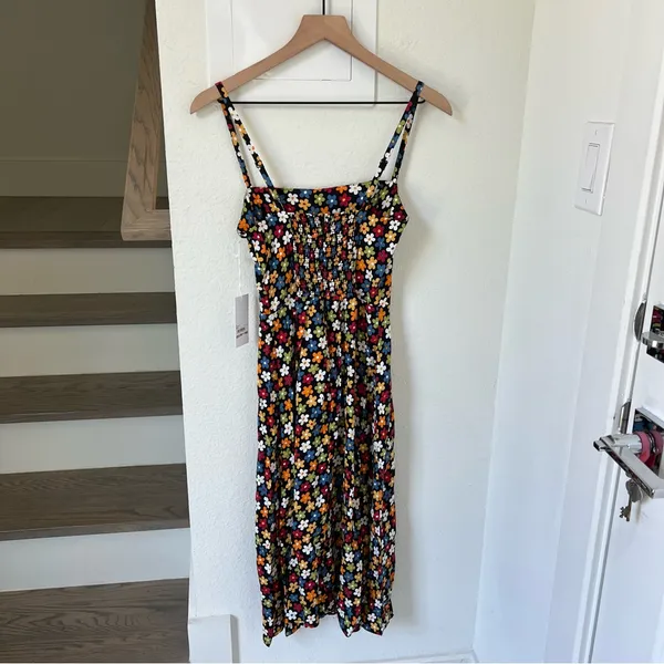 Reformation Crimini High Slit Midi Dress in Floral Print Danica NWT - Image 5