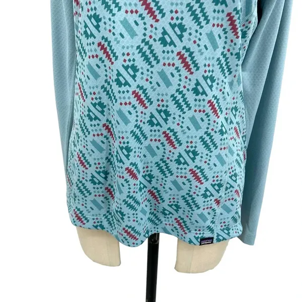 Patagonia Capilene Midweight Crewneck Top IceFall Big Sky Blue Size‎ Medium - Image 5