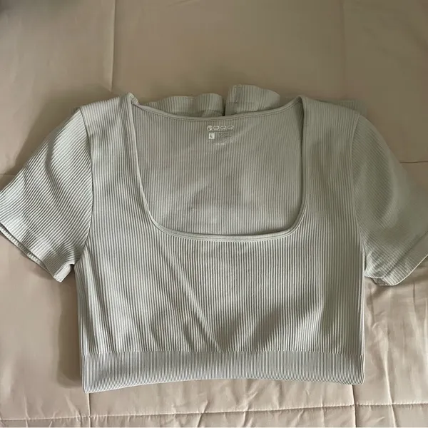 OQQ Ribbed Square Neck Bodysuit - Image 2