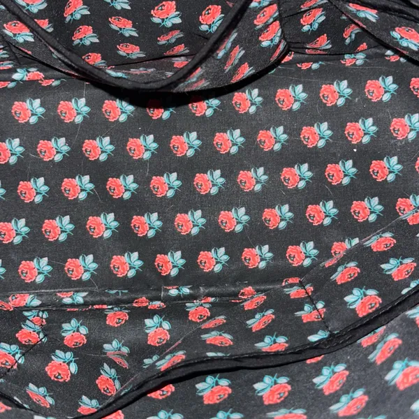 Vera Bradley small quilted black tote bag - Image 10