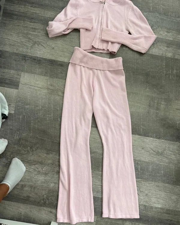 pink knit set - Image 3