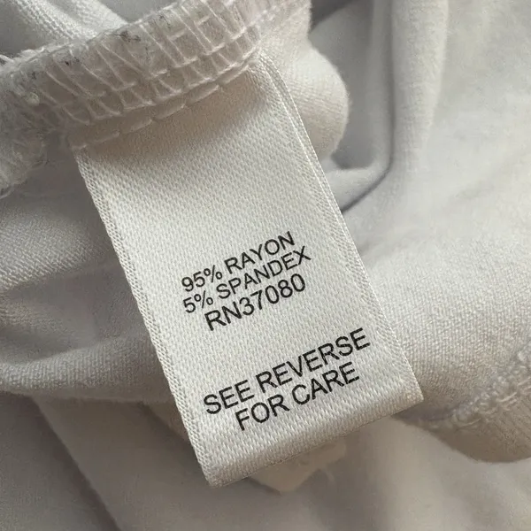 Cato White Asymmetrical Knit Top Short Sleeve Criss Cross White Size XL Womens - Image 4