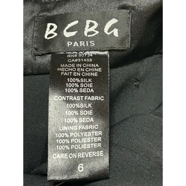 BCBG MaxAzria BCBG Paris Black Silk Halter Gown Sz 6 NWT Prom Wedding Gala Sexy - Image 5