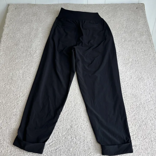 Women's‎ Athleta Size 4 Cardiff Pant Black Business Travel Cuff Ankle - Image 5