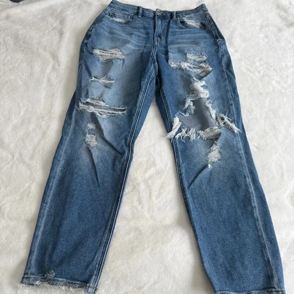 American Eagle Curvy Mom Jean Size 8 - Image 6