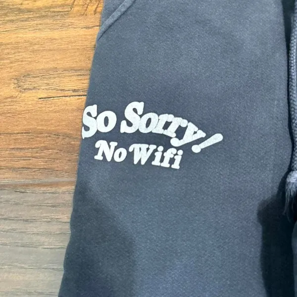 Madhappy So Sorry No Wifi Universal Essential Fleece‎ Jogger Sweatpants Small - Image 3