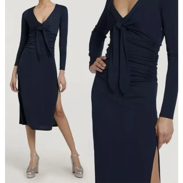 Cinq à Sept Brenna‎ Jersey Tie Midi-Dress Size 2 NWOT - Image 2