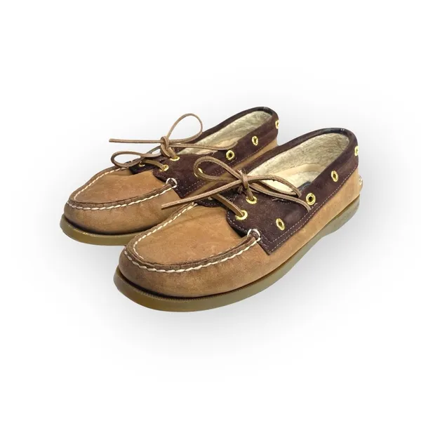 Sperry Top-Sider ™® ✌︎︎ Gold Eyelet Leather Boat Shoes ✌︎︎ 2 Tone Brown ✌︎︎ 6M - Image 7