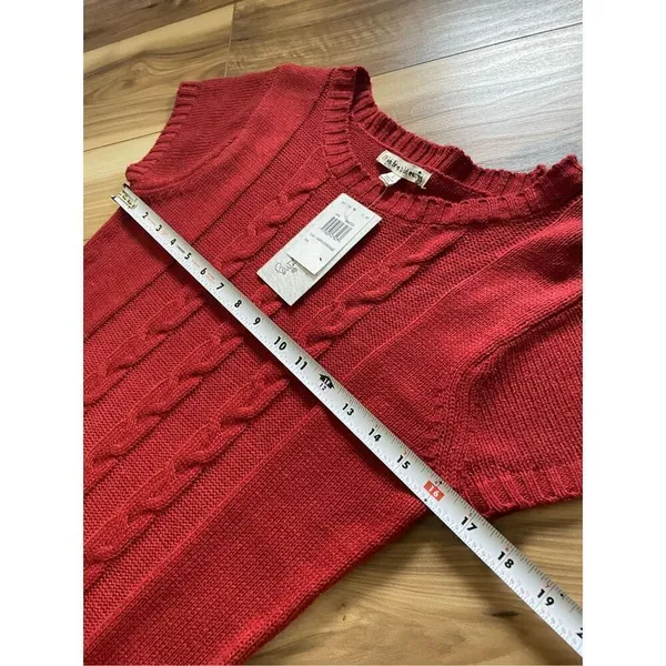 NWT Knitted mini dress L Red Size L - Image 6