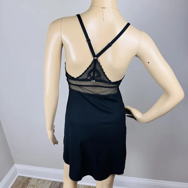 Gilligan & O'Malley Large‎ Small Lace Chemise Lingerie Nightie Mesh Accent Sexy - Image 6