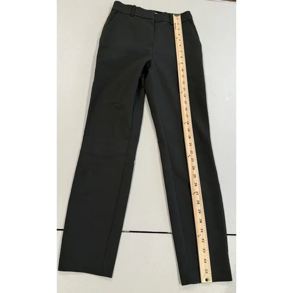 H&M Pants Women 2 DarkOlive Stretch Work Career Travel Elastic Minimalist Office - Image 7