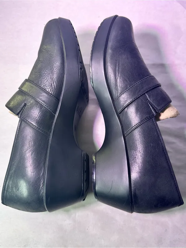Dansko Black Leather Buckle Slip-On Loafer - Image 8