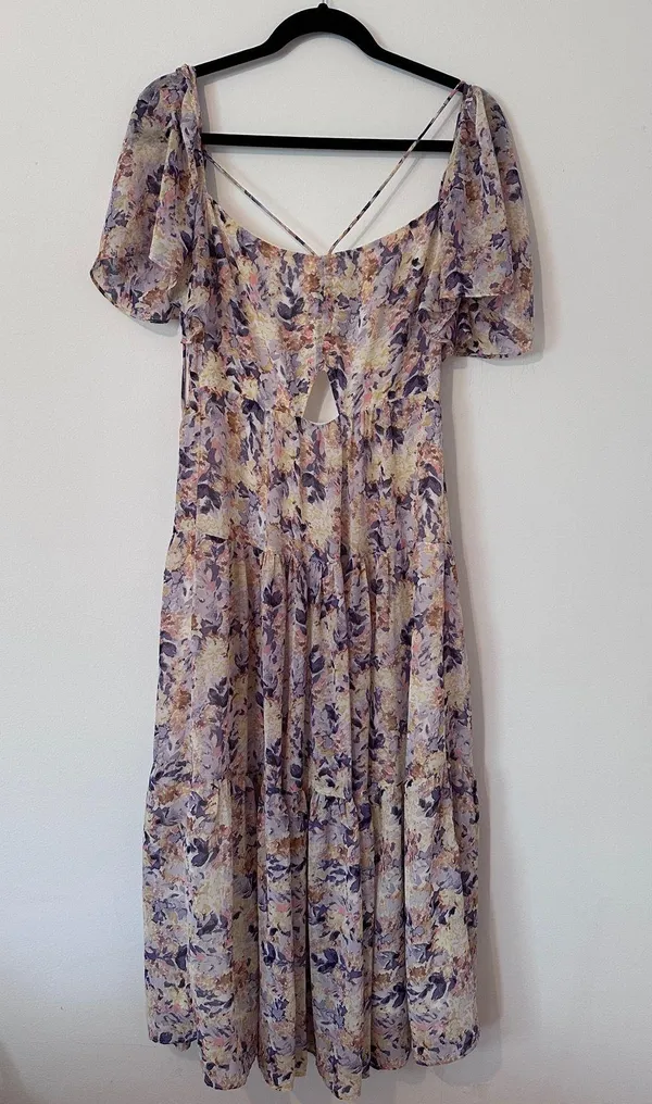 Purple printed ASTR the label dress - Image 3