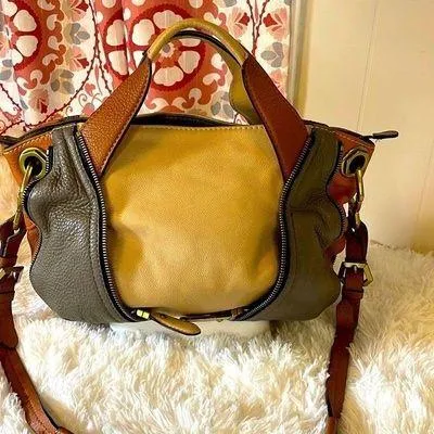 OR Yany Pebbled Multi Colored leather Tote Multiple - Image 2