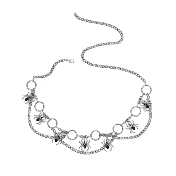 Silver Spider Chain Belt - Image 2