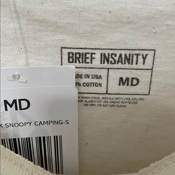 Brief Insanity Snoopy Tee Medium - Image 3