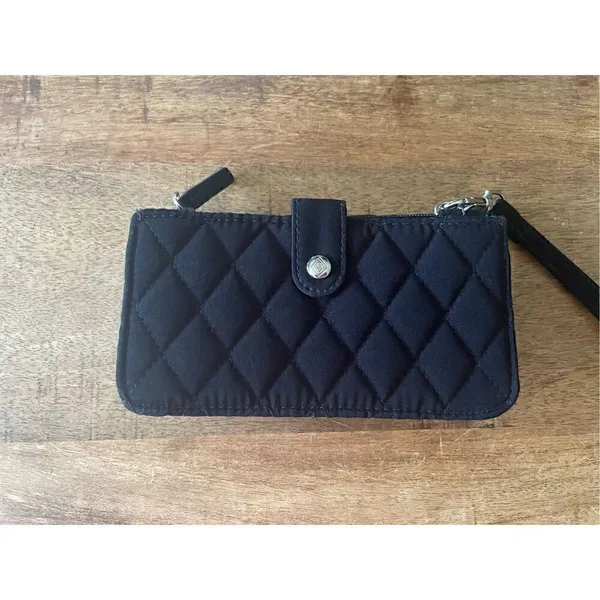 VERA BRADLEY black three-fold wallet - Image 3