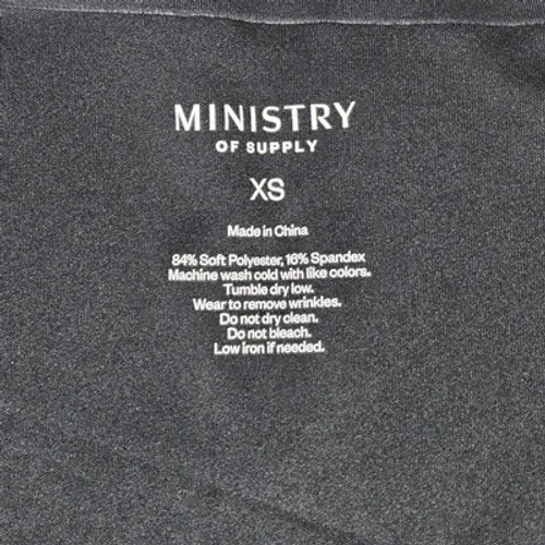 MINISTRY OF SUPPLY Womens Luxe Touch Tee Black Short Sleeve Moisture Wicking XS‎ - Image 6