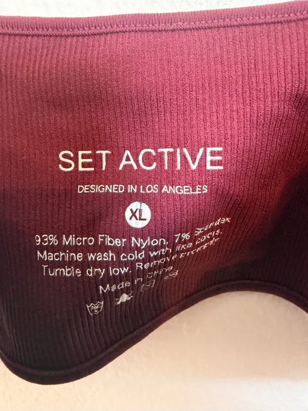 Set Active Seamless Bustier Ribbed Sports Bra XL - Image 2