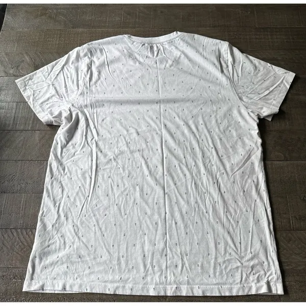 Old Navy Women's White Blue Anchors Soft Wash Short Sleeve Tee Size‎ XL - Image 6