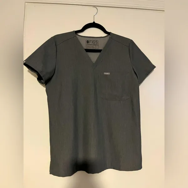 FIGS Grey one pocket scrub top technical collection‎ size S - Image 2