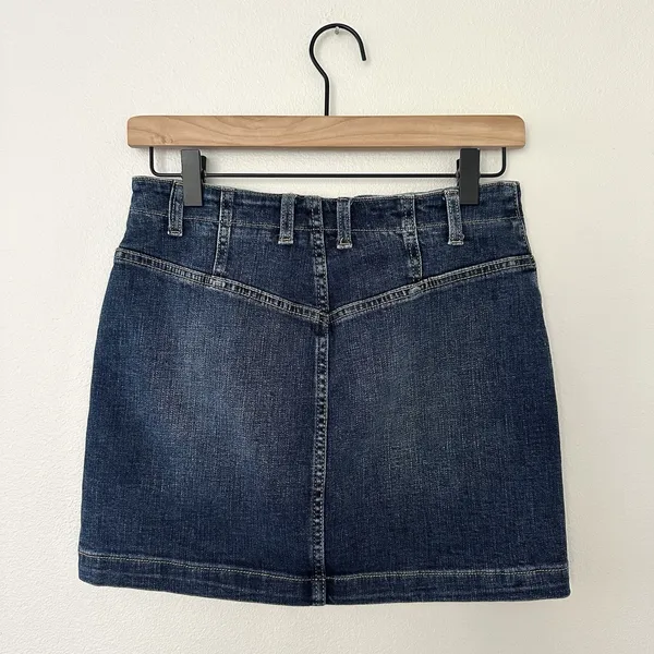 We The Free People Denim Jean Skirt Mini 26 Festival Party Boho Indie Western - Image 2