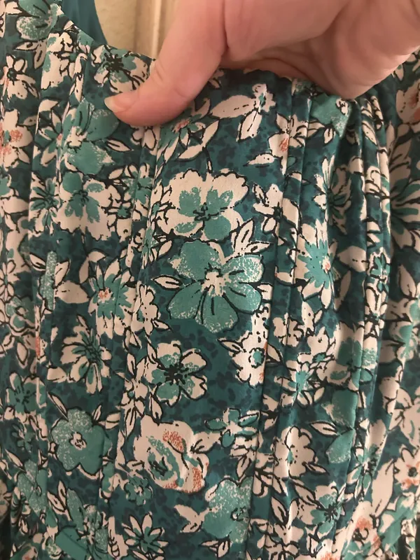 Marshalls Green Floral mini dress - Image 2