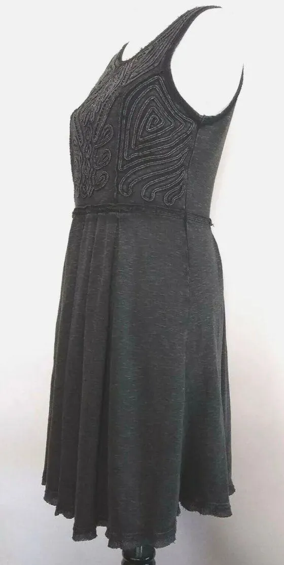 Free People Black Boho Beaded Mini Dress - Image 5