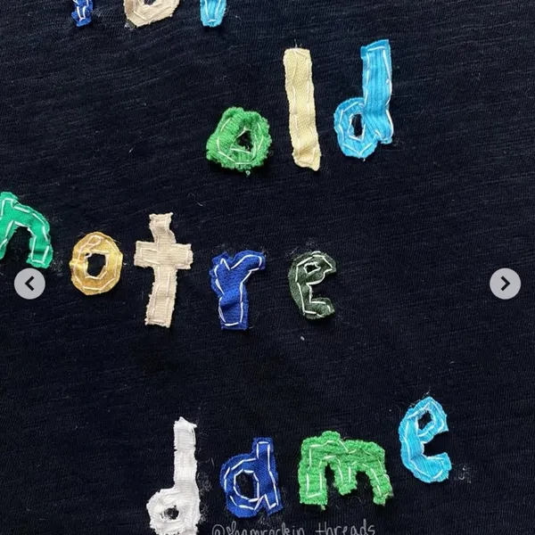 Notre dame patchwork quilted shirt - Image 6