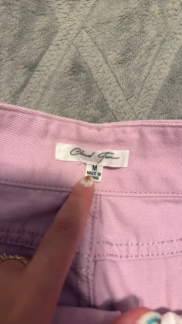 Coco Lily light purple Jean shorts - Image 3